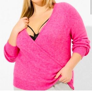 Torrid Cashmere Pullover Surplice Sweater 4X